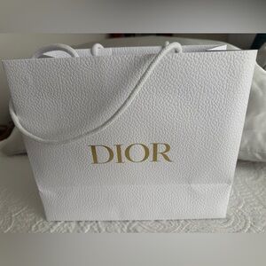 Dior White Textured Luxury Bag